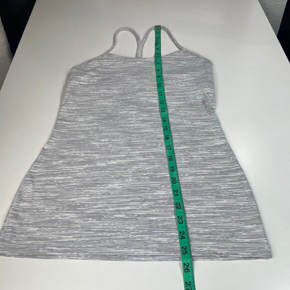 Lululemon Power Pose Tank Sz 6 Wee Are‎ From Space Nimbus Battleship *no pads - Picture 5 of 15